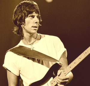 Jeff Beck playing guitar